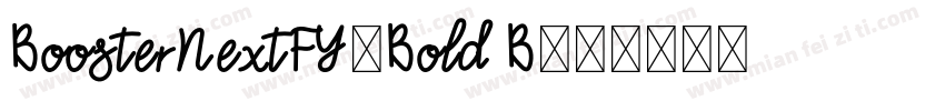 BoosterNextFY-Bold B字体转换